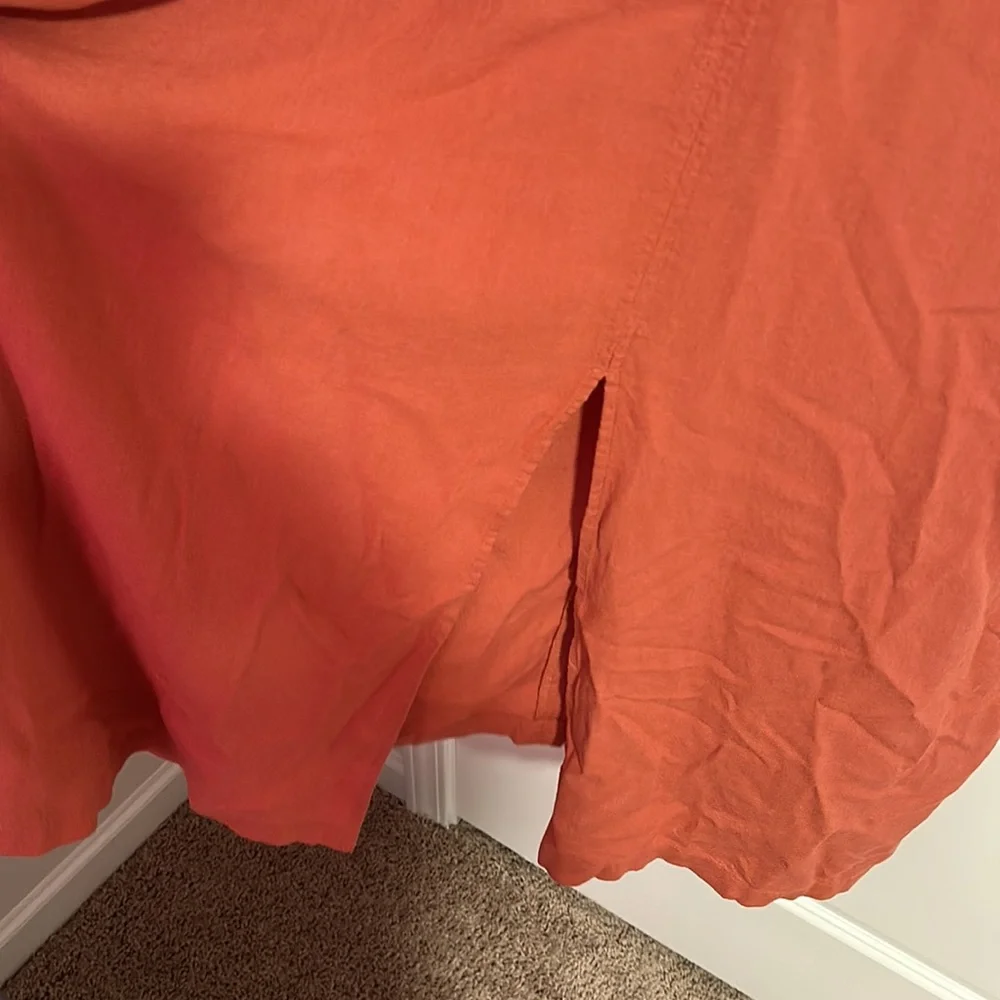 Old Navy Dress NWT 2X Orange Sleeveless - Picture 6 of 6